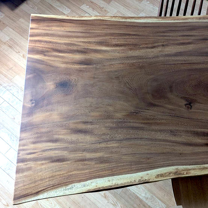 NENRINENRINの一枚板テーブルモンキーポット1