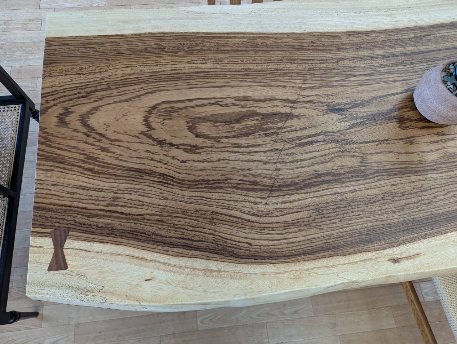 NENRINENRINの一枚板テーブルゼブラウッド2